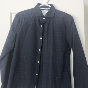 Charles Tyrwhitt Dark Blue Dotted Shirt